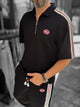 Black Champ Half-Zip T-Shirt - 4
