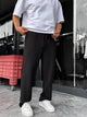 Black Lycra Baggy Sweatpants - 2