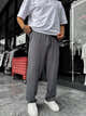 Anthracite Lycra Baggy Sweatpants