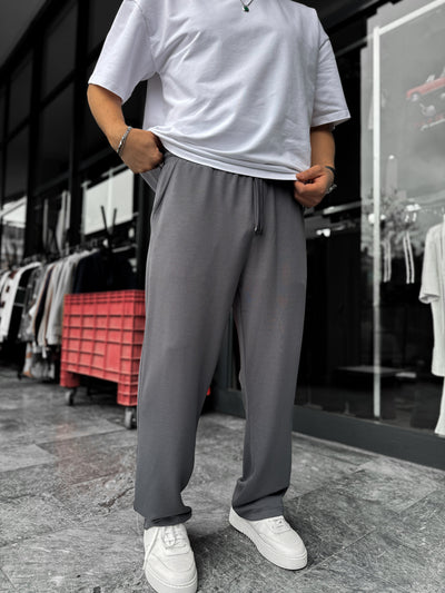 Anthracite Lycra Baggy Sweatpants