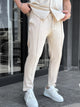 Front-Seam Drawstring Trousers - 5