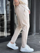 Front-Seam Drawstring Trousers - 6
