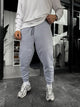 Ribbed Basic Sweatpants with Side Zippers - 1