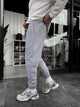 Ribbed Basic Sweatpants with Side Zippers - 3
