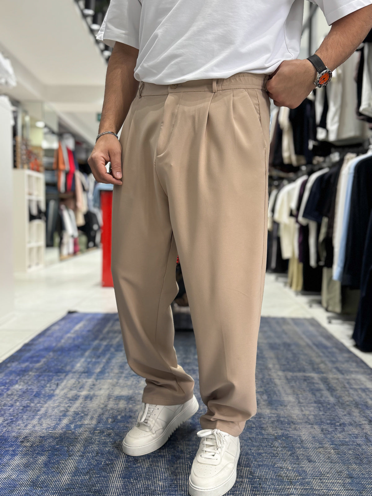 Double Pleated Baggy Pants