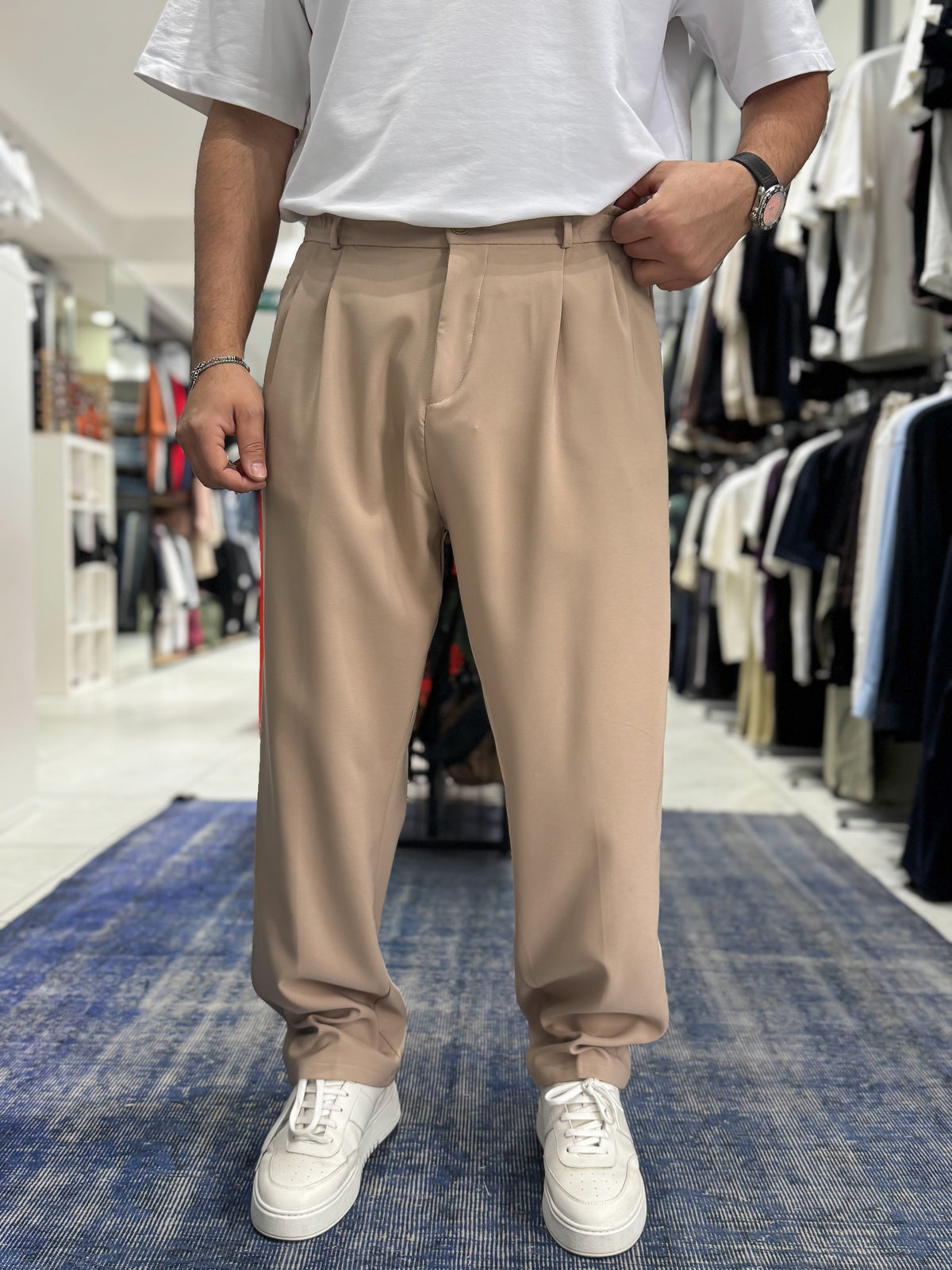 Double Pleated Baggy Pants
