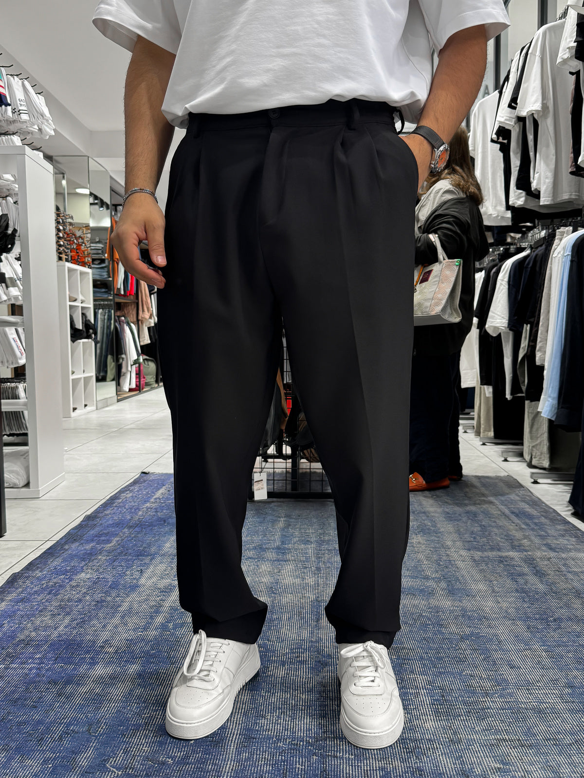 Double Pleated Baggy Pants