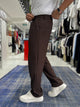 Double Pleated Baggy Pants - 4