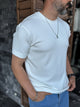 Modal Fabric Lycra Slim Fit T-Shirt - 4