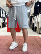 Embossed Washed Shorts - 1