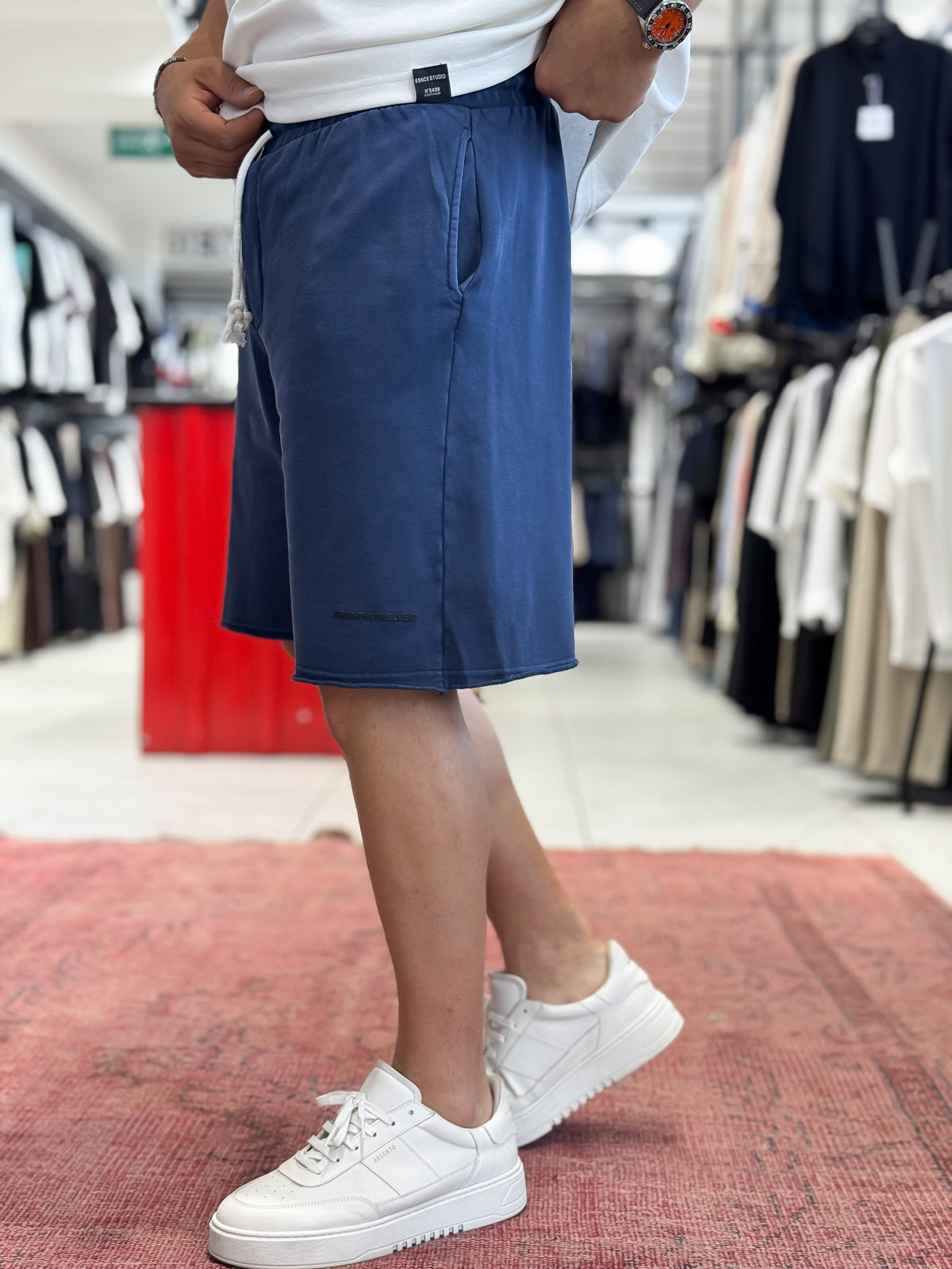 Embossed Washed Shorts