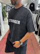 Stronger Print Washed Boxy Fit T-Shirt - 5