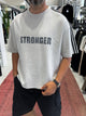 Stronger Print Washed Boxy Fit T-Shirt - 6