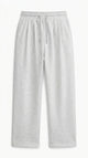 Light Heather Gray Pleated Sweatpants - 1