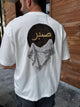 White Patience Embroidered Oversize T-Shirt - 5