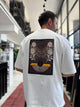 Hologram Butterfly Embroidered Oversize T-Shirt - 4